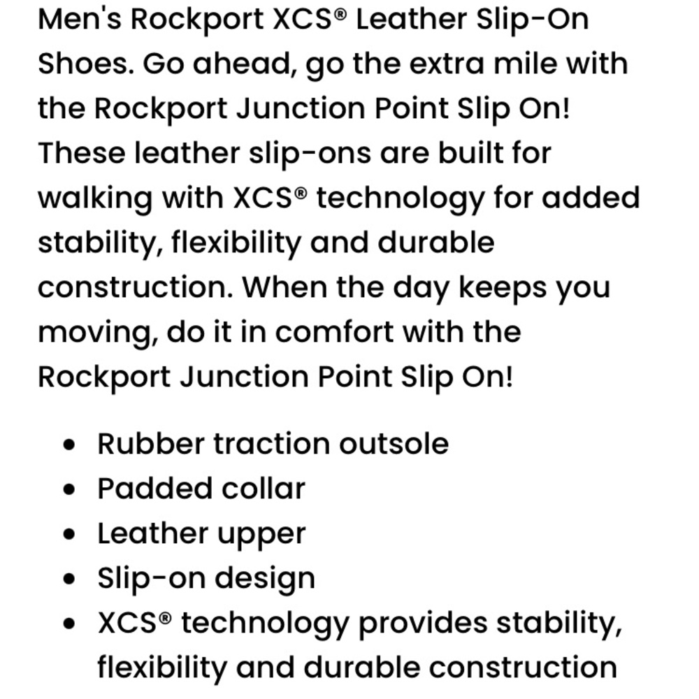 Rockport Junction Point Men's Brown Slip-on shoes - Picture 7 of 8